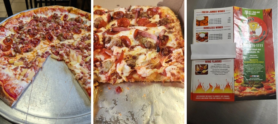 Sweet Pizzz Menu